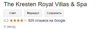 отель The Kresten Royal Villas & Spa в Греции